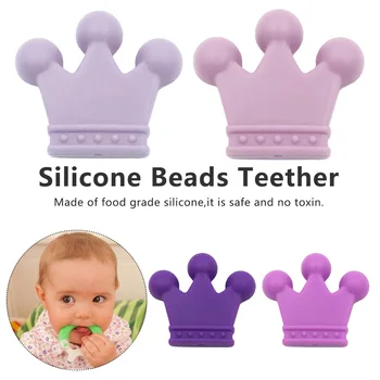 

1pc Silicone Teether Baby Teether Pendant Food Grade BPA Free Baby Teething Chew