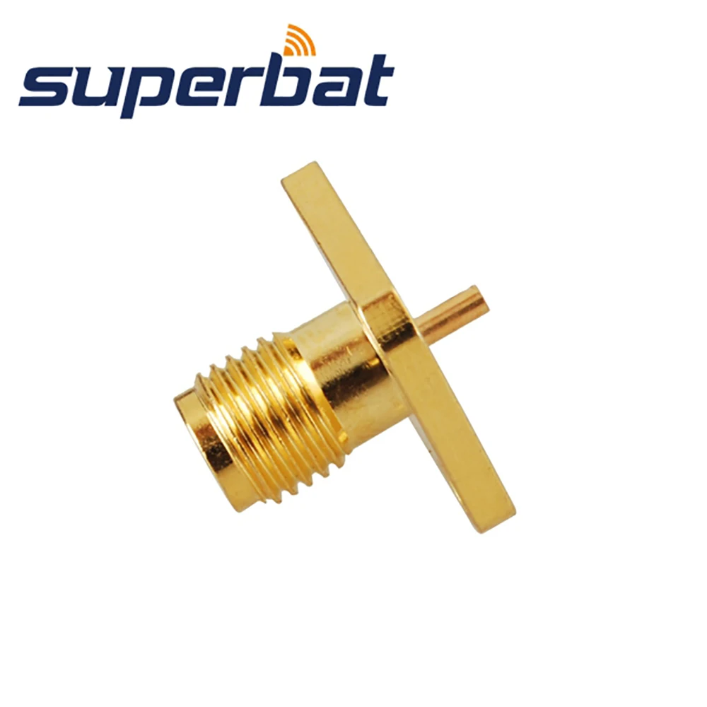 Superbat 10 шт. Бесплатная доставка SMA 4 отверстия Шасси Панель крепление Джек женский