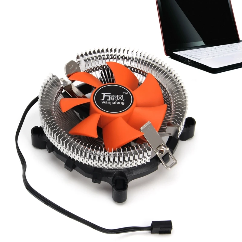 2200 rpm وحدة المعالجة المركزية هادئة مروحة مسند تبريد للاب توب مدمج به مكبر صوت غرفة تبريد ل إنتل LGA775/1155 AMD AM2/3 انخفاض الشحن دعم