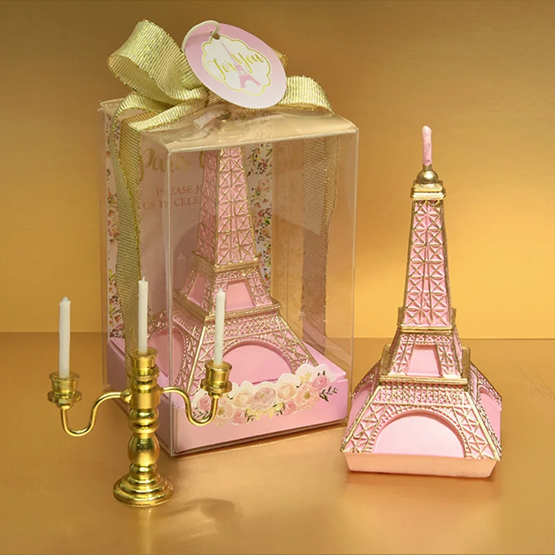 

Creative MIni Eiffel Tower Birthday Candle Romantic Valentine 's Day Pleading Art Cake Candle Party Wedding Kids Birthday Gifts