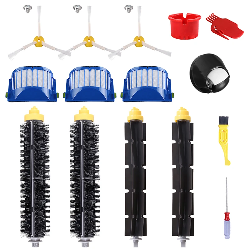 For iRobot Roomba 600 Series 620 630 650 Replacement Vacuum Brush Filter Kit For iRobot Roomba 600 Series 620 630 650 Replacement Vacuum Brush Filter Kit