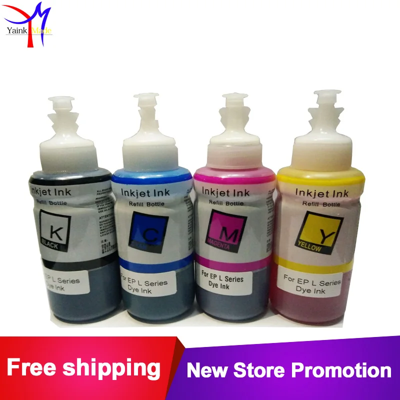 4*100ML Refill Ink Kit Printer ink for Epson Ink Tank Printer L120 L132