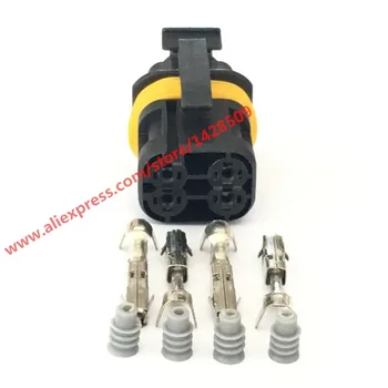 

10 Sets 4 Pin Automotive Connector Wire Harness Female Waterproof Connector