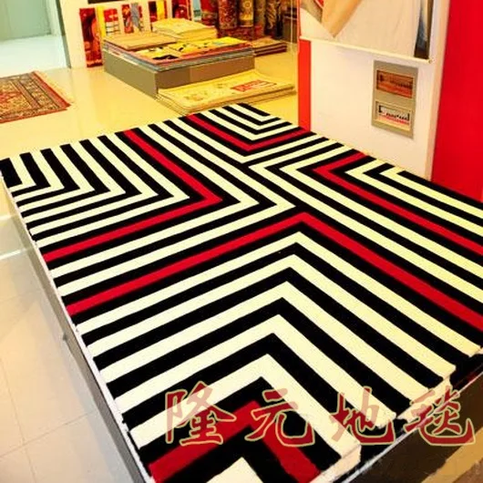 

European Fashion Abstract Carpet, The Sitting Room The Bedroom Acrylic Rugs, Modern Color Stripe Carpets 200cm*300cm .