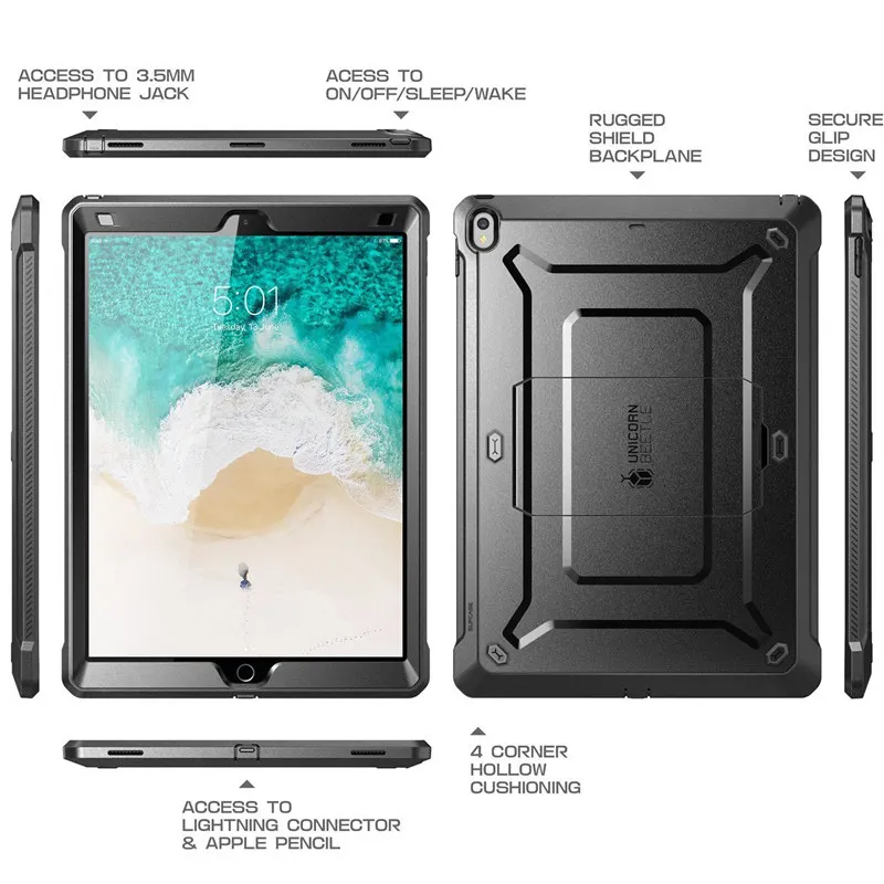 Capa protetora para ipad pro 12.9, estojo