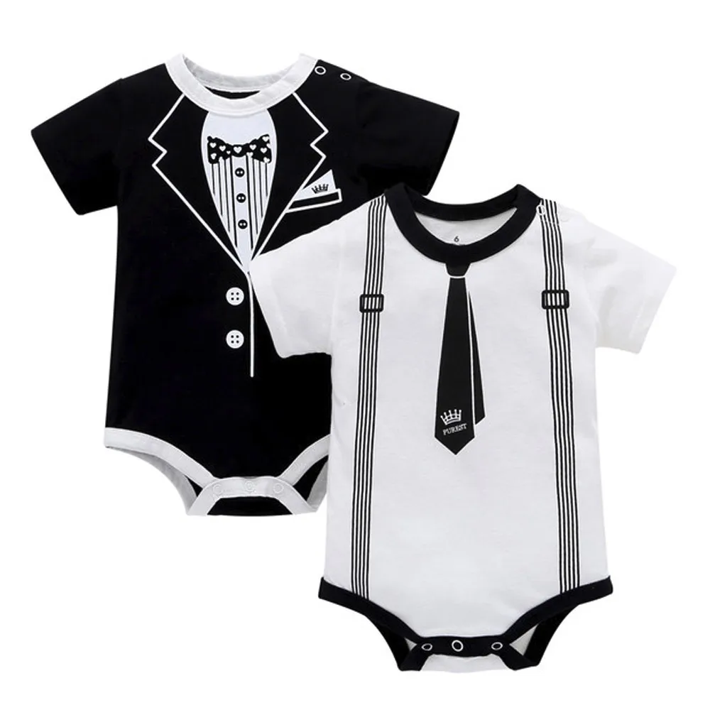 

Toddler Infant Kids Baby Boy Print Clothes Casual Romper Playsuit Jumpsuit Twins Baby Clothes Roupas Infantil Menino