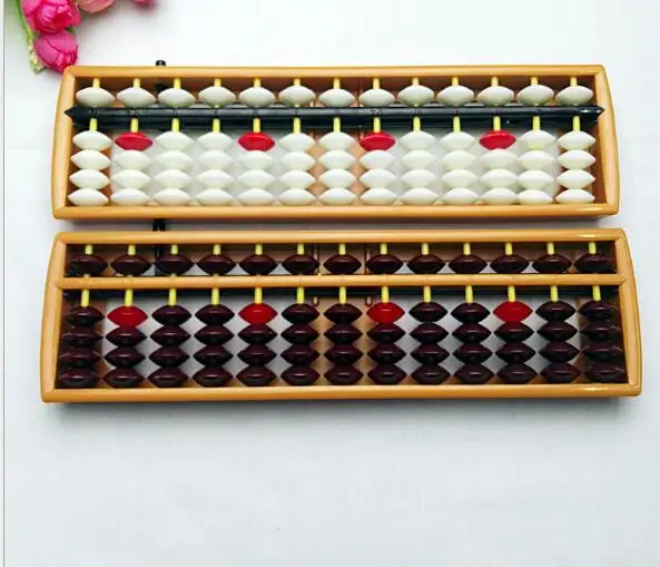 

1pcs 13 Rods Abacus Soroban Beads Column Kid School Learning Aid Tools Math Business Chinese Traditional abacus Educational toys