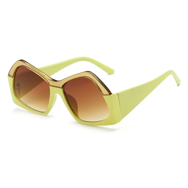 Стандартные Солнцезащитные очки женские оттенки Модные брендовые очки дизайнерские женские модные очки мужские женские пластиковые солнцезащитные очки желтые