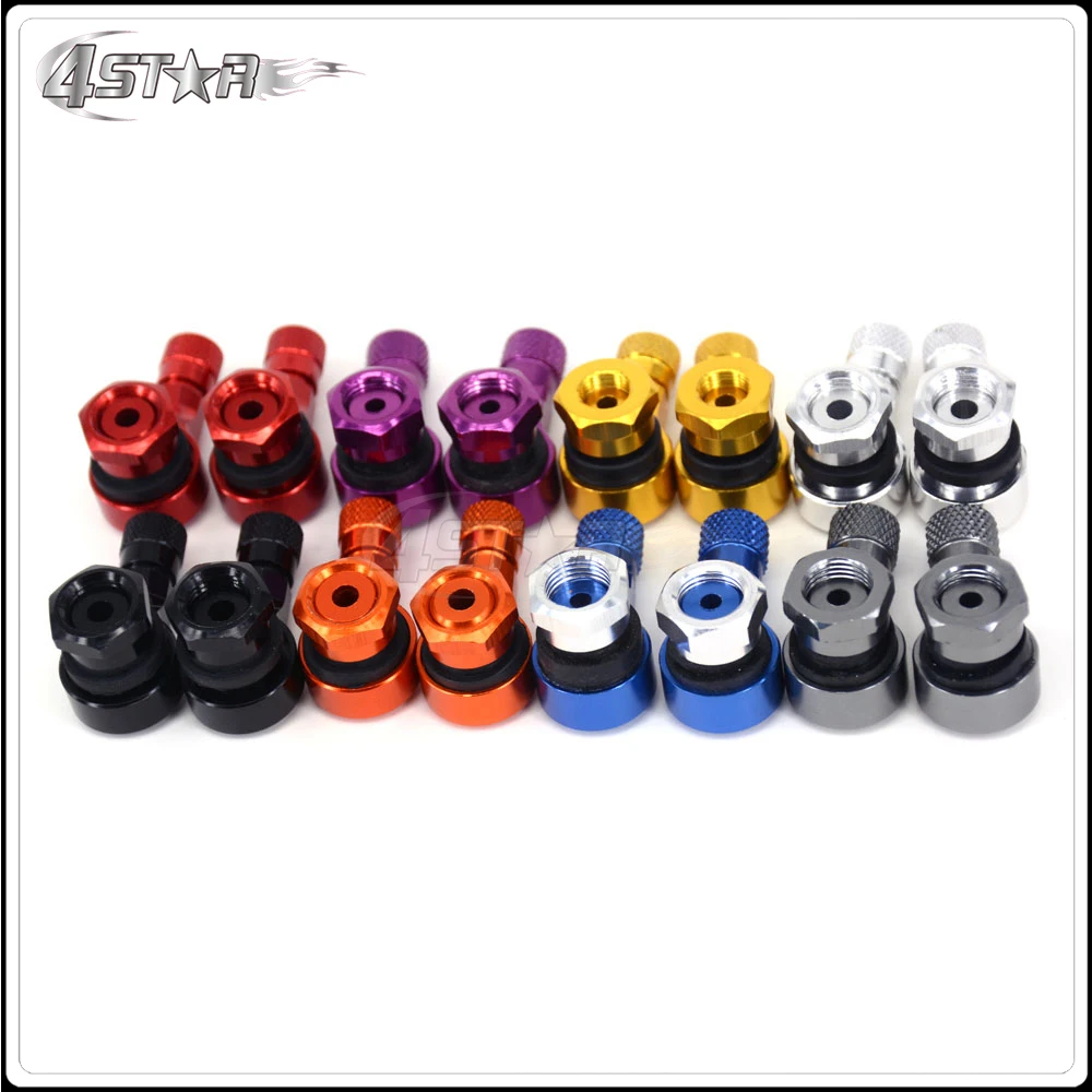 

CNC 2pcs Titanium Universal Motorcycle Aluminum 90 Degree Wheels Tire Tyre Valve Stems Caps For YZF R1 R6 GSXR ZX6R ER6N S1000RR
