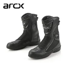 ARCX/Мужские ботинки в байкерском стиле; кожаная мужская обувь для верховой езды; дышащие мотоциклетные ботинки для мотокросса; женская мотоциклетная обувь с защитным чехлом