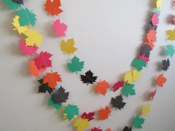

Primary color Leaf Garland - Leaves, Fall In Love, Love is sweet, paper garland, Paper leaves, leaves garland, fall weddings