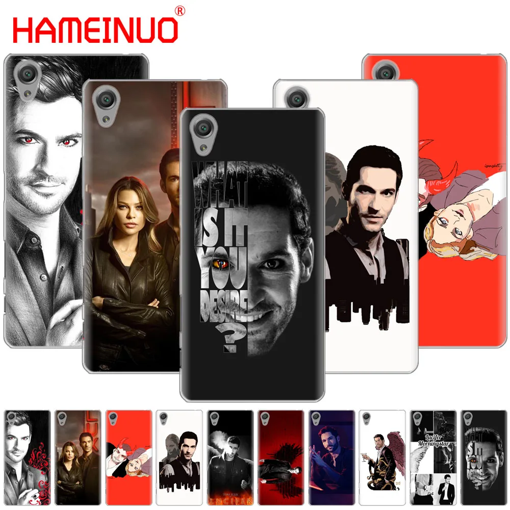 

HAMEINUO lucifer tv show Cover phone Case for sony xperia C6 XA1 XA2 XA ULTRA X XP L1 L2 X XZ1 compact XR/XZ PREMIUM