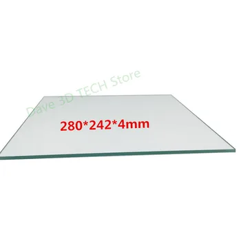 

280x242x4mm 3D Printer 100% Borosilicate Glass plate for DIY Flyingbear P905X 3D printer Build Plate