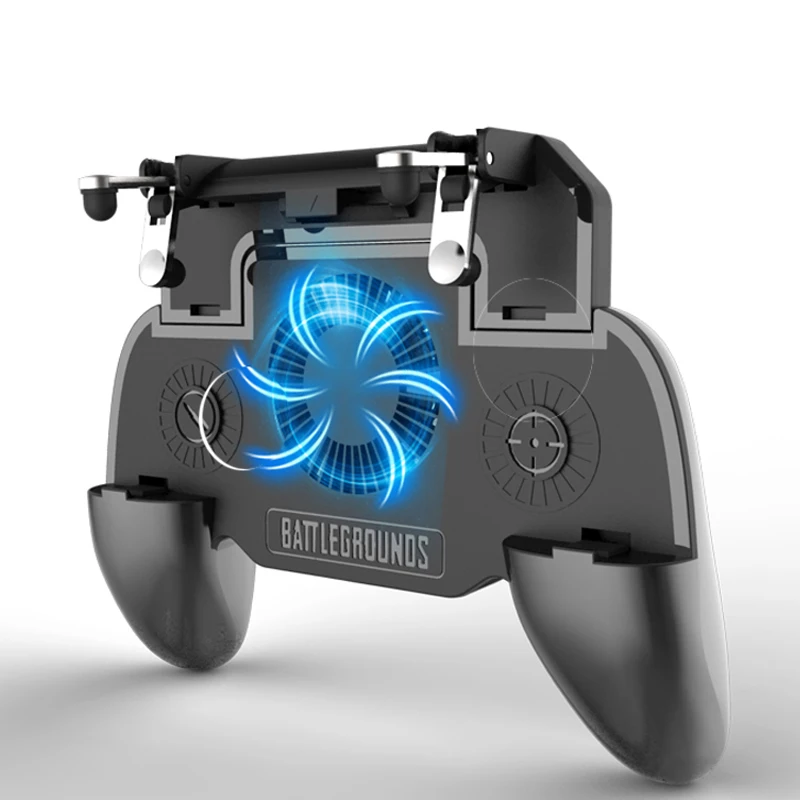 

Pubg Controller Gamepad Cooling Fan Gamepad Joystick Hand Grip Key with Power Bank Heat Dissipation For Android Ios Mobile Phone