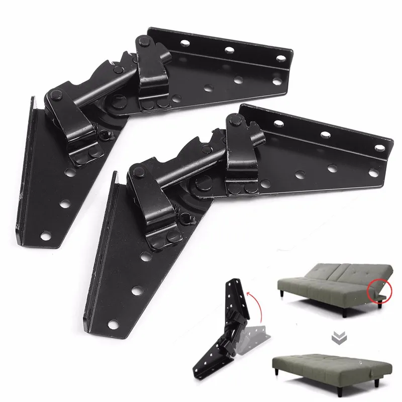 

MTGATHER KYA023-1 Hot-rolled Steel Black Sofa Bed Bedding Furniture Adjustable 3-Position Angle Mechanism Hinge Hardware