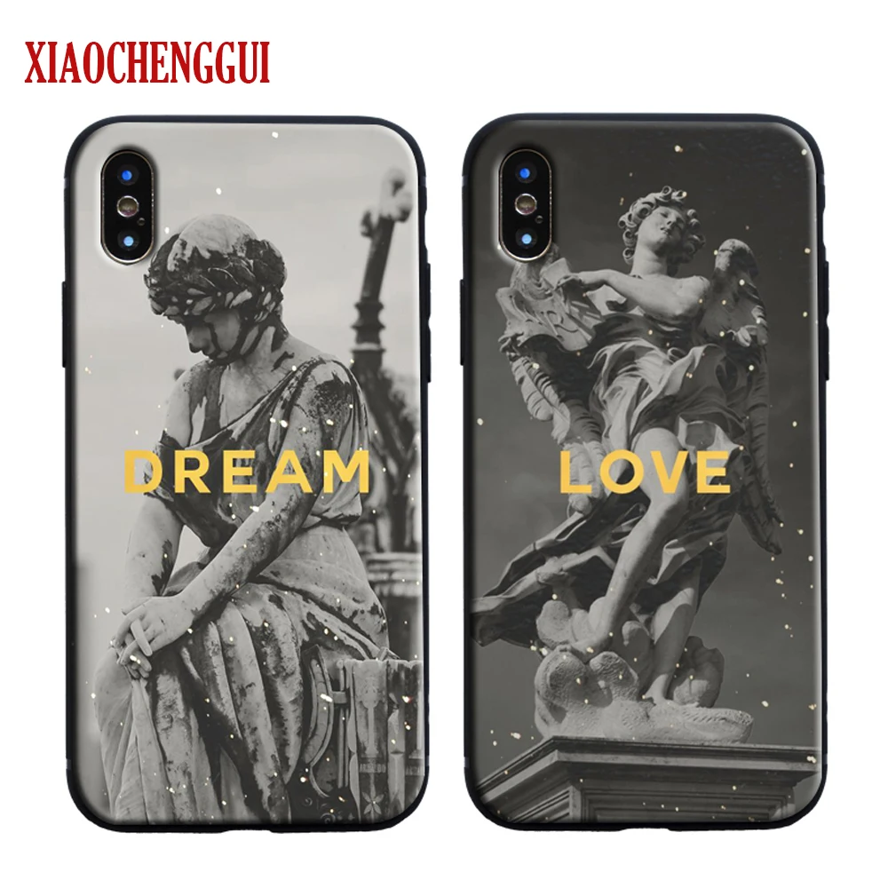 Гипсовая статуя скульптура искусство цитаты Coque ТПУ Мягкий силиконовый чехол | Отзывы и видеообзор -32898182063