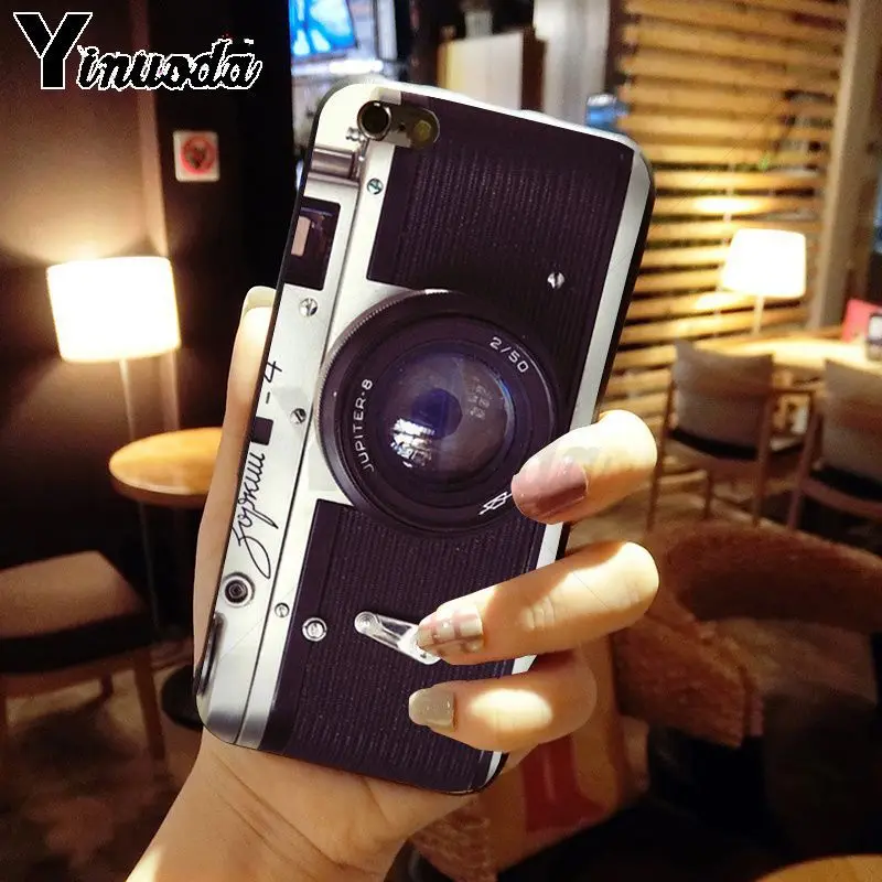 classic retro Black silver vintage camera Design