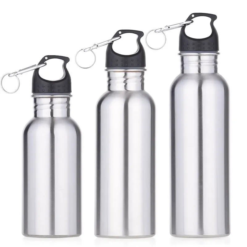 500ML/750ML Stainless Steel Wide Mouth Drinking Water Bottle Outdoor