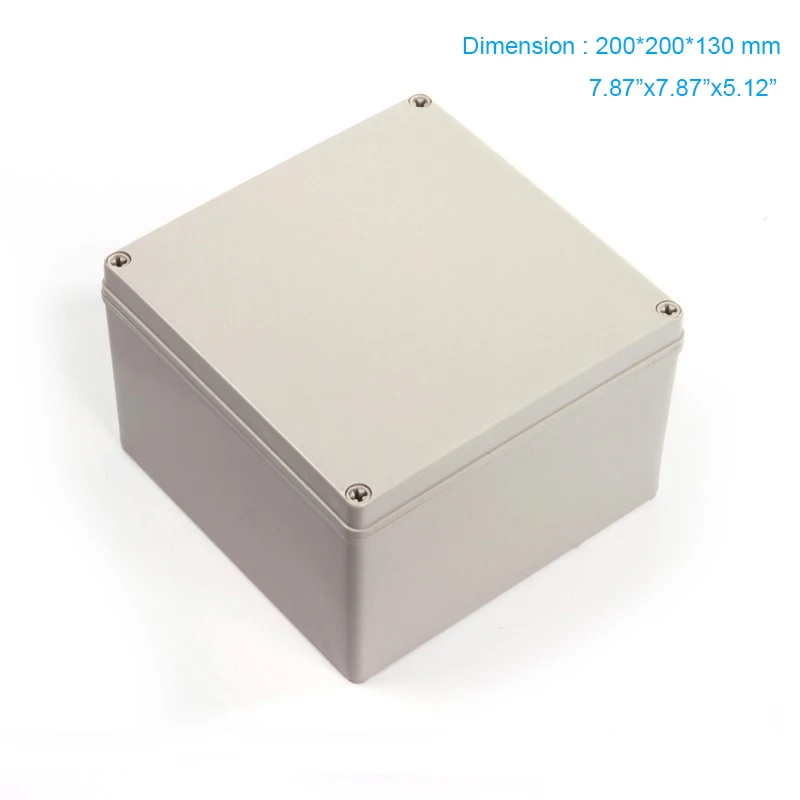 ФОТО Free shipping waterproof plastic electrical enclosure ip66 ABS material  200*200*130mm
