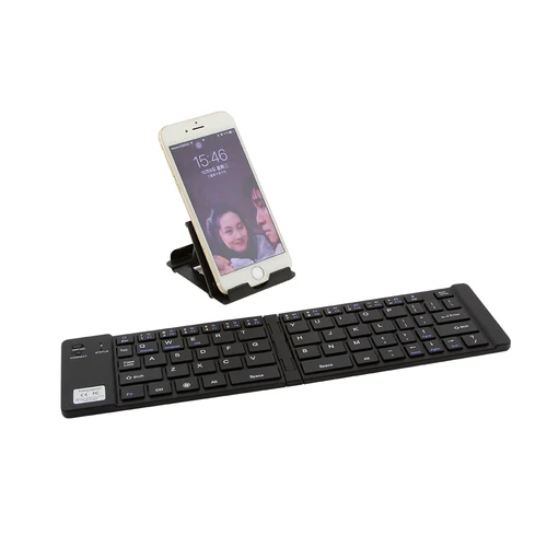 CHYI Portable Folding Bluetooth Keyboard Wireless Rechargeable Slim Foldable Keypad For IPhone IPad IOS/Android/Windows Tablet Lahore