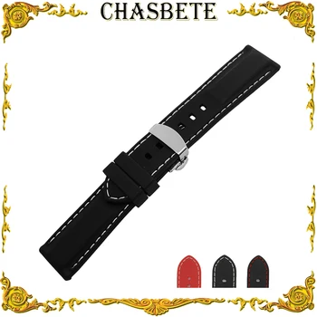 

Rubber Silicone Watch Band for Armani Watchband 18mm 20mm 22mm 24mm Strap Wrist Loop Resin Belt Bracelet Red Men Women + Pin