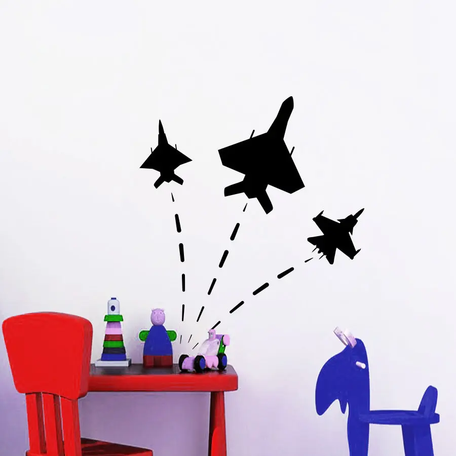 Hot Selling Wall Decals Plane Flight Air Takeoff Baby Nursery Room