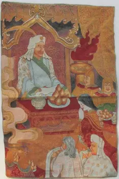 

The gold embroidery Tangka Ashoka in Tibet and Nepal, home decoration free delivery