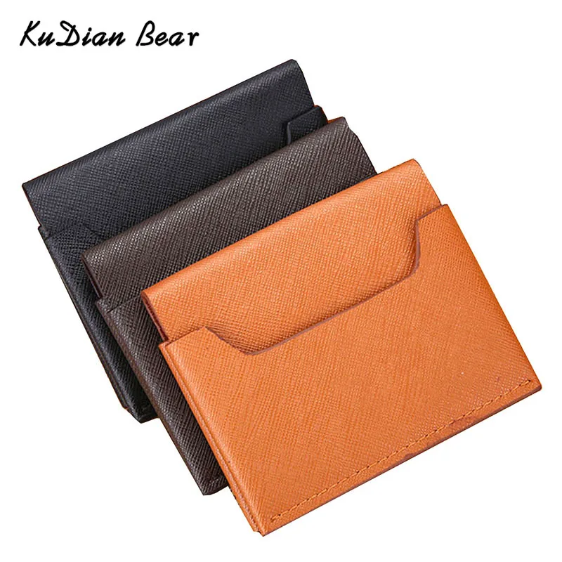 

KUDIAN BEAR Slim Card Holder Wallet Front Pocket Credit Card Holder Travel Card Wallets Car-Cover for Documents BID113 PM49