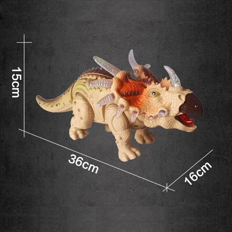 Мультфильм животных модель игрушки Dinaur мир Юрского периода Электрический динозавр Развивающие игрушки для детей может ходить звук мигает подарок