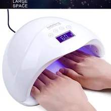 Sexymix SUN5 плюс 48 Вт УФ светодиодная лампа для сушки ногтей для всех типов гель 24 светодиодами и ИК-подсветкой дальностью действия УФ-лампы для ногтей, фрезер 30 s/60 s/99 s таймер ЖК-дисплей Дисплей