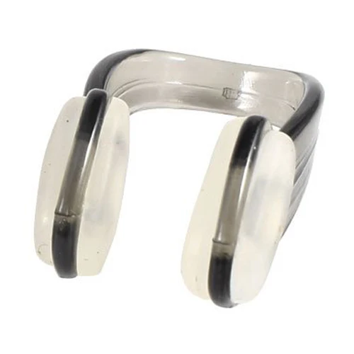 PROMOTION!Gray Clear Rubber Swim Training Swimming Nose Clip Protector