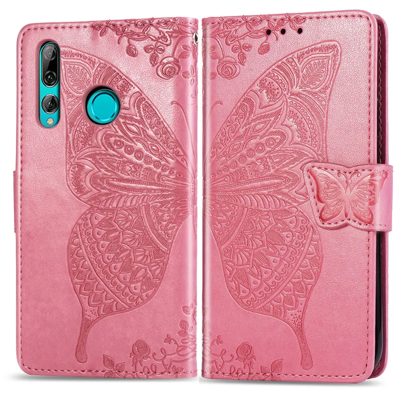Honor 10i чехол huawei Honor 10i HRY-LX1T силиконовый кожаный бумажник флип-чехол для телефона для huawei Honor 10i Honor10i чехол-бампер - Цвет: Pink