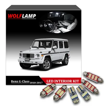

Wolflamp 19Pcs Ice Blue White Canbus LED Interior Car Lights For 2010-2017 Mercedes Benz G-Class Map Light Dome Lamp Plate Bulb