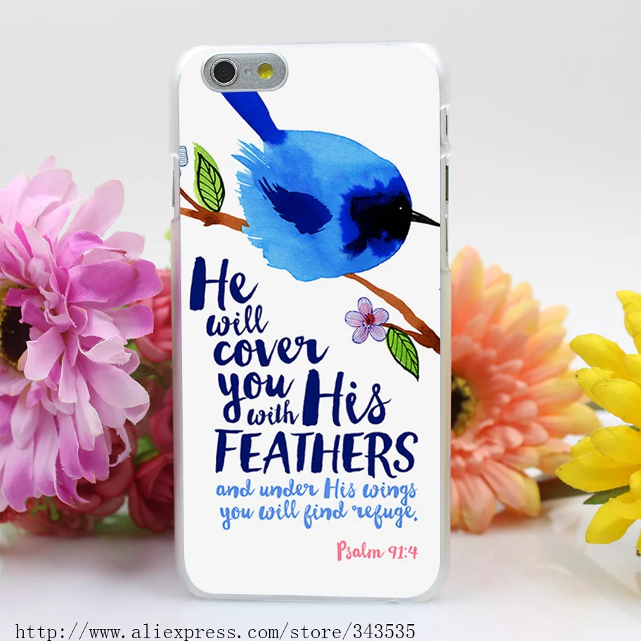 301OP HE_WILL_COVER_YOU_BIRDIE_01 Жесткий Прозрачный Чехол для iPhone 4 4S 5 5S 5c SE 6 s и 7 плюс |