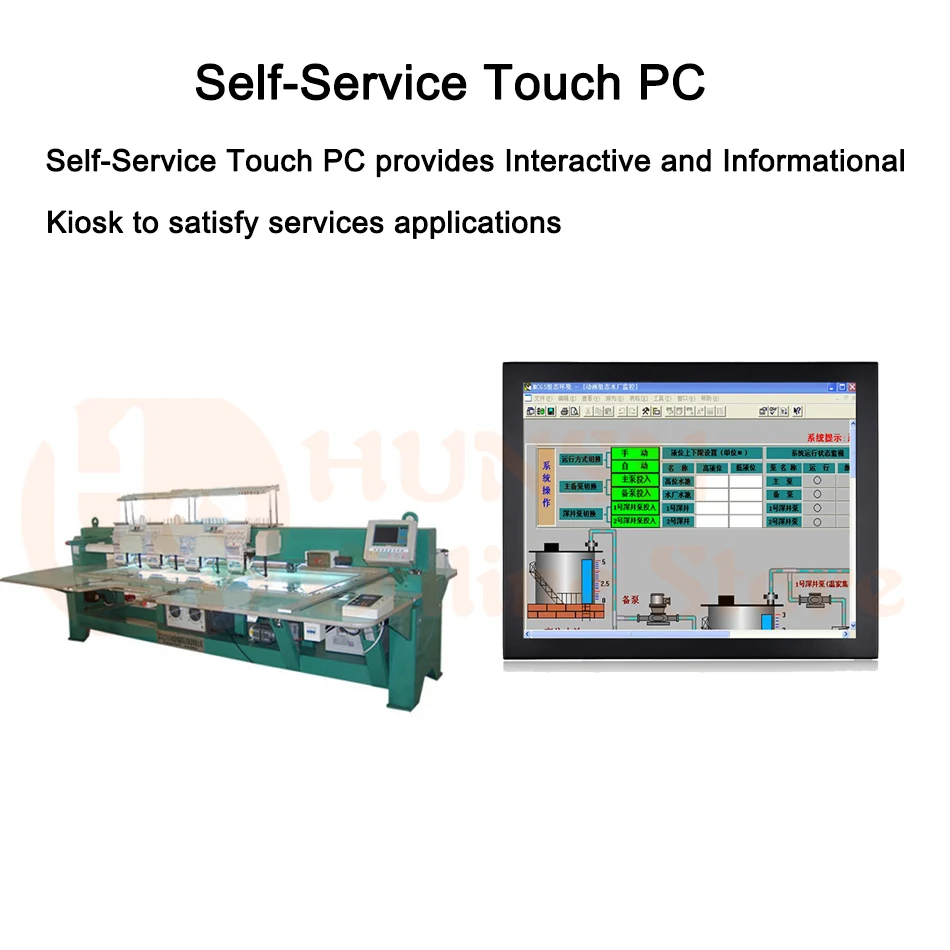 19 дюймов доступны, Поддержка Win10 или Linux, Тайвань 5 проводов Сенсорный экран, промышленных Панель ПК, Intel Core I5, [COM USB LAN HDMI WI-FI]