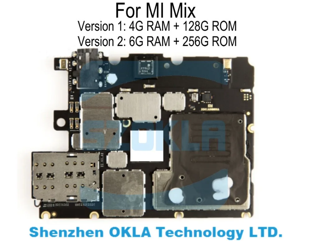 Оригинальная материнская плата Xiaomi MI MIX 1 шт. ОЗУ 4 Гб 6 ГБ ПЗУ 128 или 256 Замена