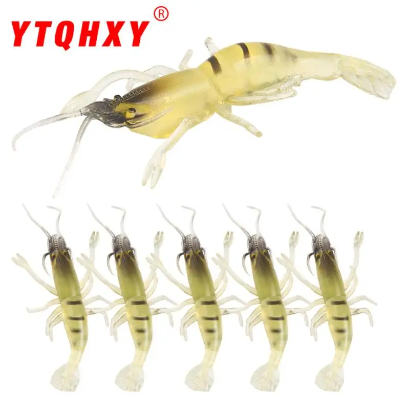 

Plastic 5Pcs Lure Soft Bait 5.5cm Silicone Bait Worms Fishing Lure With Salt Fishing Outdoor Fishing Accessories fishing hook P#