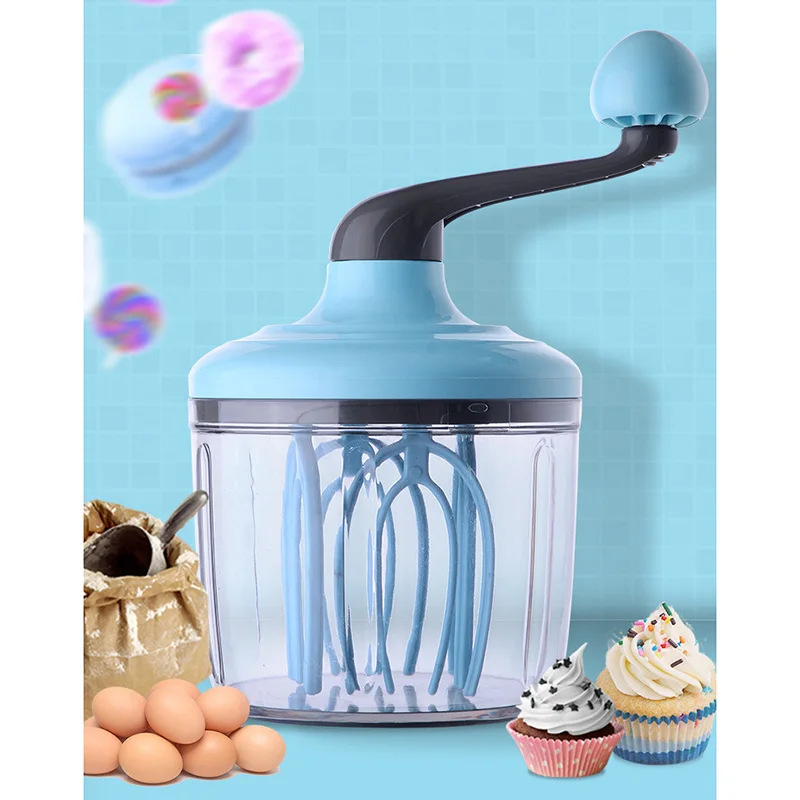 

Economical Manual Eggbeater Mixer Hand-cranked Egg Cream Whisk Kitchen Baking Supply ds99