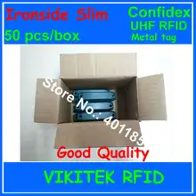 Confidex Ironside тонкий UHF rfid металлическая бирка 50 шт. в коробке 860-940 МГц 915 м EPC c1g2 ISO18000-6C для Глобального отслеживания активов