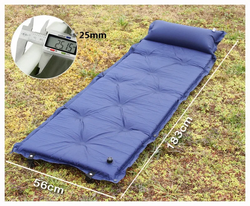 Надувной наружный походный коврик складной походный коврик Самонадувающийся воздушный матрас спальный коврик воздушная кровать соединяемая с подушкой