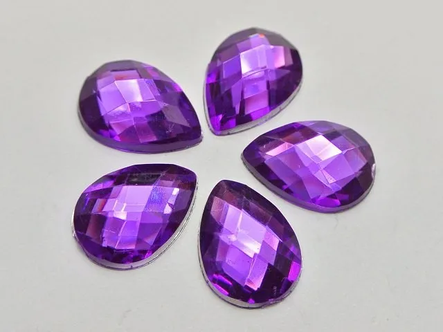 100pcs-No-Hole-Jewelry-Findings-diy-Decorative-Accessories-Mixed-Color13x18mmAcrylic-Flatback-Teardrop-Rhinestone (10)