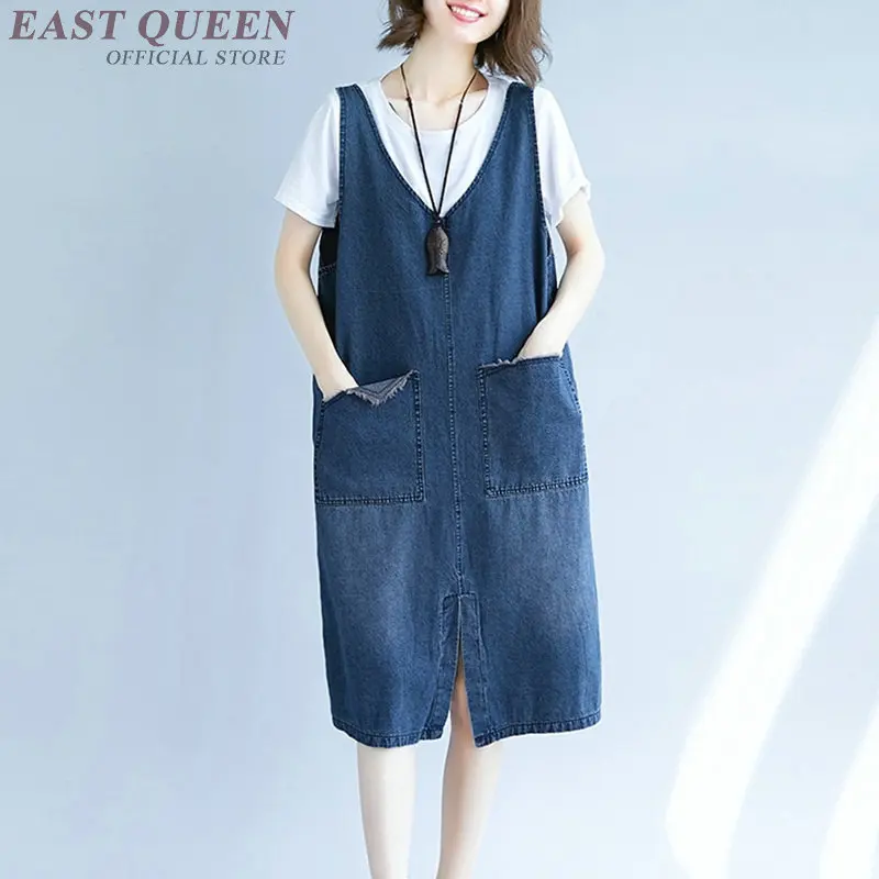 sleeveless overall pinafore sundress