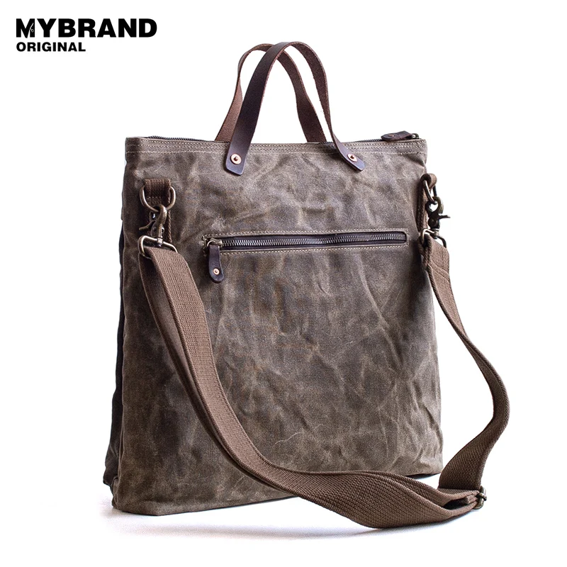 Mybrandoriginal Messenger Bag Men S Laptop Shoulder Large Mybrandoriginal Messenger Bag Men S Laptop Shoulder Large Capacity Of Wax Canvas Handbags Vintage Crossbody B125 In Top Handle Bags From Luggage