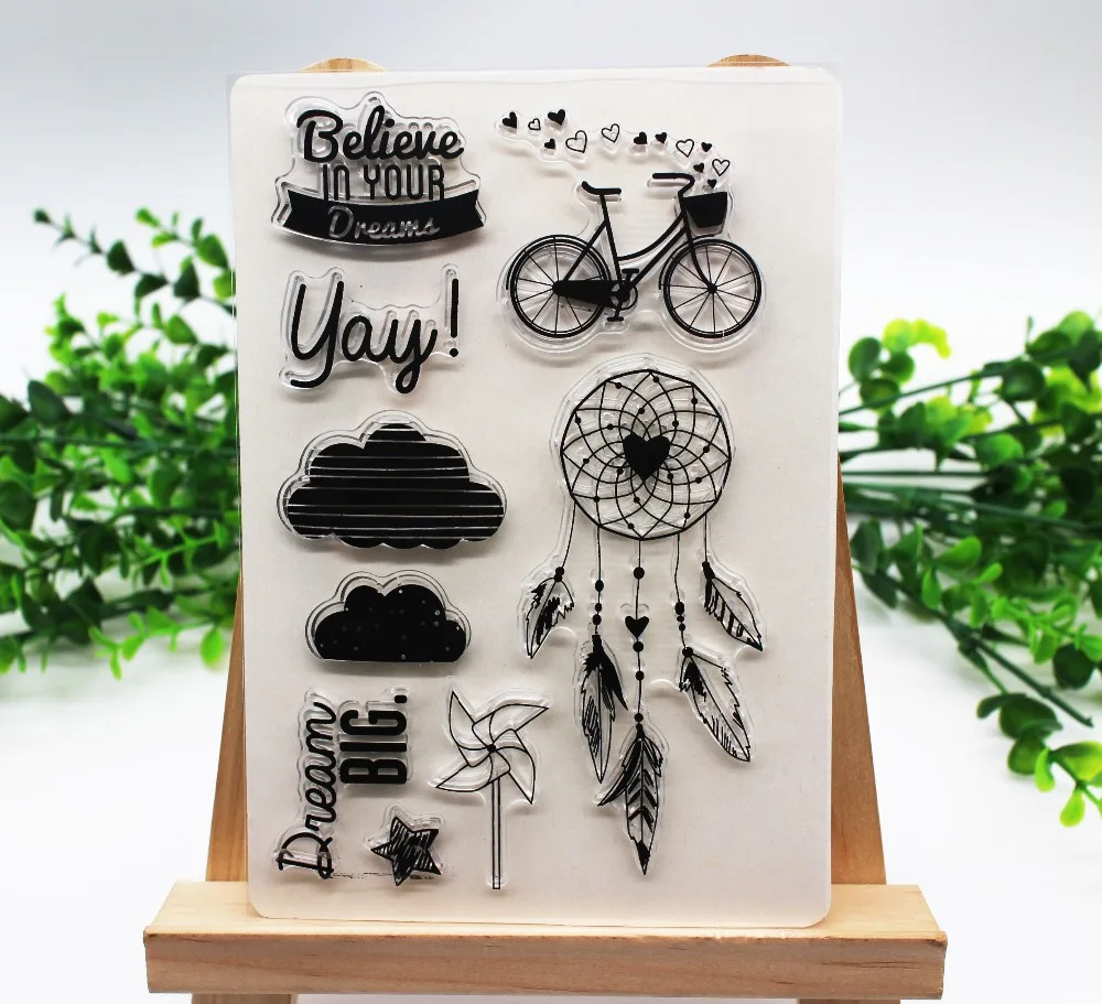 

Sky&Cloud Clear Stamps for Card Making for DIY Happy Planner/Journaling Project/diary Decorative Embossing Folder Template Sheet