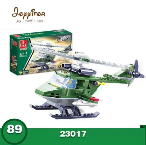 Joyifor 12 видов Военная серия автомобильный транспорт самолет Строительные блоки совместимы для детей подарок