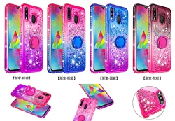 Ring Gradient Quicksand Diamond Case for Samsung Galaxy M10 M20 Love Heart Glitter Cover for Samsung Note 9 Bling Sequins Funda Ring Gradient Quicksand Diamond Case for Samsung Galaxy M10 M20 Love Heart Glitter Cover for Samsung Note 9 Bling Sequins Funda
