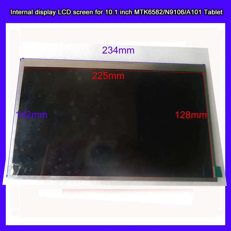 Replacement 10.1 inch resoulition 1024*600 LCD screen for 10.1" MTK6582