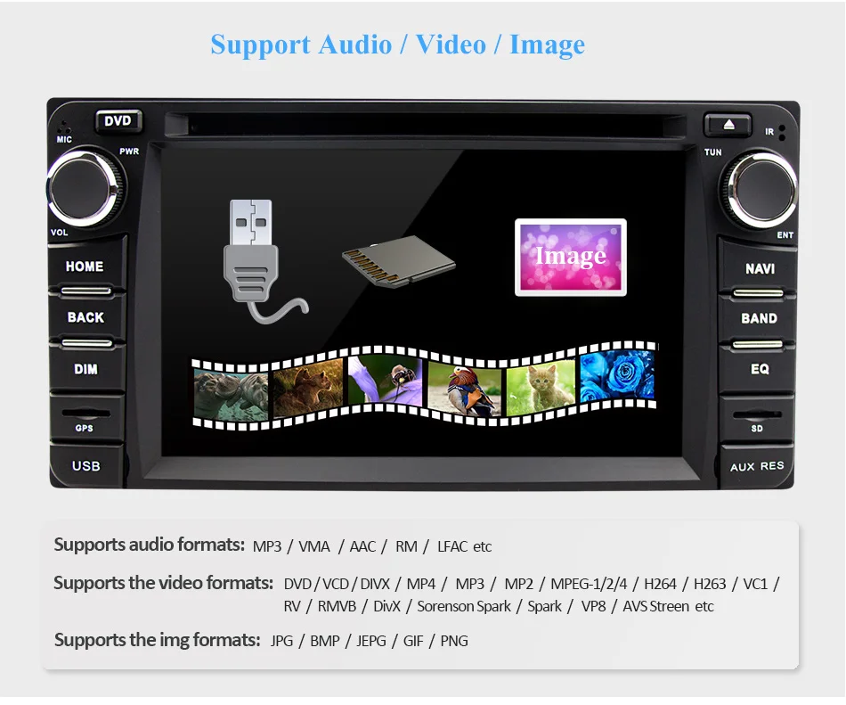 Clearance Eunavi 2 din Android 8.1 tda7851 car dvd radio player for Toyota Hilux VIOS Old Camry Prado RAV4 Prado 2003-2008 gps navi stereo 18