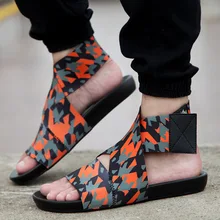 Summer Men Designers Sandalias Hombre Casual Stretch Fabric Beach Shoes Men’s Famous Brand Gladiator Sandals Zapatillas XK122711