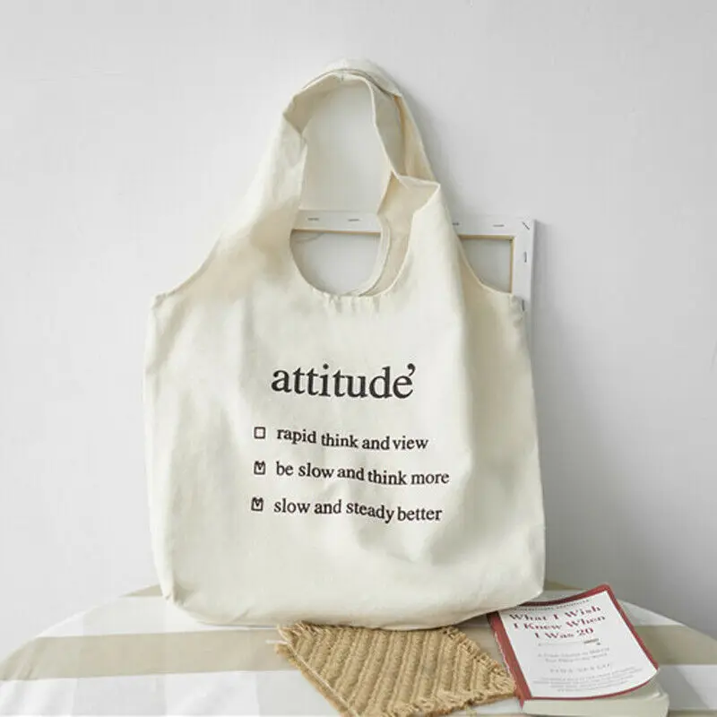 

Fashion women's large-capacity canvas tote bag Japanese style small fresh shoulder bag foldable handbag